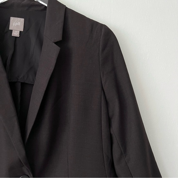 J. Jill Washable Wool Two-Button Blazer Brown Size 10 - Picture 4 of 12